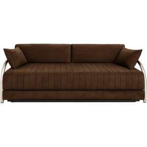 ספת נוער נפתחת למיטה זוגית עם מנגנון על קל וארגז מצעים King Comfort - צבע חום