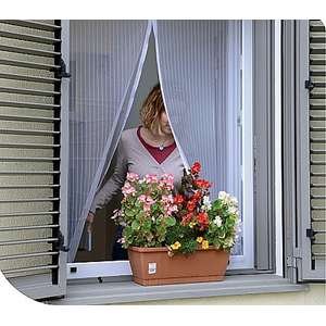 רשת נגד יתושים וזבובים לחלון עם מגנטים Bpatent - צבע לבן