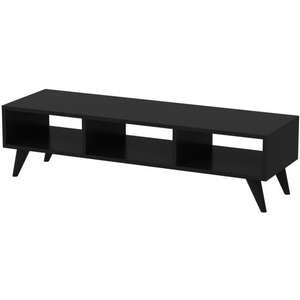 מזנון טלוויזיה 3 תאים דגם Luna מבית Tudo Design - צבע שחור