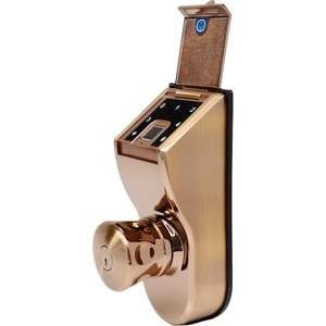 מנעול חכם עם טביעת אצבע וקוד אישי Elock Venus צבע Coffee Gold