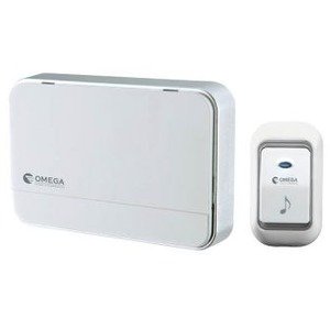 פעמון דלת אלחוטי דיגיטלי Omega צבע לבן