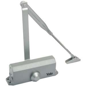 מחזיר דלת הידראולי סדרה 300 Yale צבע כסוף