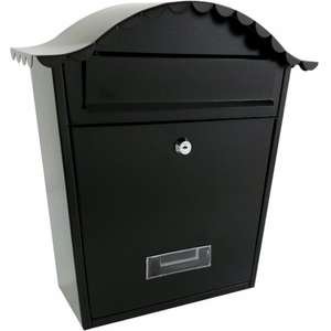 תיבת דואר לשם צבע שחור SIH