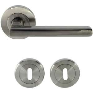 ידיות דלת פנים דגם גרנדה + זוג רוזטות מפתח 0 מבית Yale - צבע ניקל