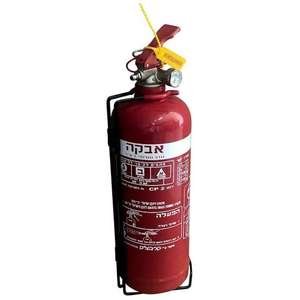 מטף כיבוי אש 2 ק''ג אבקה ABC כולל מתלה לקיר/לרכב מבית קרבצ'יק