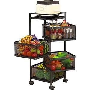 עגלת שירות נפתחת 4 תאים + מגש עליון Garden Top Nir