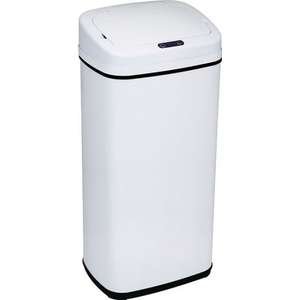 פח אשפה אלקטרוני מעוצב 40 ליטר עם חיישן אוטומטי Ramos - צבע לבן