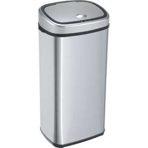 פח אשפה אלקטרוני מעוצב 40 ליטר עם חיישן אוטומטי Ramos - צבע כסוף