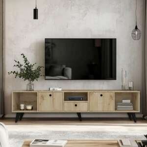 מזנון מעוצב לסלון 180 ס''מ דגם Figaro מבית Tudo Design - צבע אלון