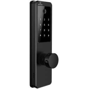 מנעול חכם המשלב אפליקציה, טביעת אצבע, קוד אישי, צ׳יפ קירבה ומפתח Wize מבית Elock - צבע שחור מט