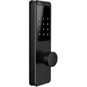 מנעול חכם המשלב אפליקציה, קוד אישי, צ׳יפ קירבה ומפתח - Elock Wize Kodan - צבע שחור מט