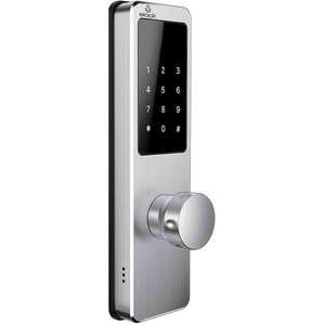 מנעול חכם המשלב אפליקציה, קוד אישי, צ׳יפ קירבה ומפתח - Elock Wize Kodan - צבע Sand Chrome