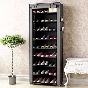 ארון נעליים 9 מדפים לכ-27 זוגות נעלים Ramos - צבע אפור