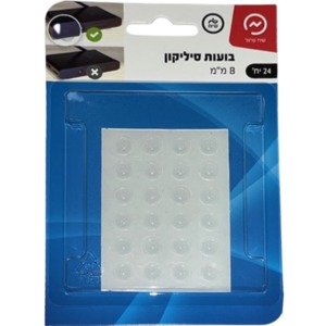 24 יחידות מדבקת בועות סיליקון 8 ממ מבית SIH