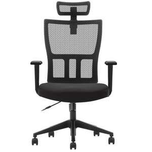 כסא מנהלים ארגונומי מתכוונן למחשב/משרד דגם SUNNY מבית Ergotop - צבע שחור