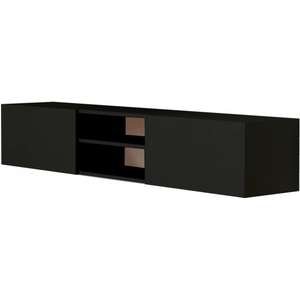 מזנון טלוויזיה צף ברוחב 180 ס''מ דגם Itai מבית Tudo Design - צבע שחור