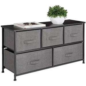 שידת אחסון קלה 5 מגירות דגם עילאי מבית Ramos - צבע אפור