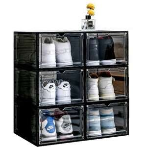 קופסת נעליים קשיחה מבית HomeSet דגם Premium - צבע שחור