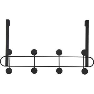 קולב לדלת 4 ווים כפולים 45 ס''מ Aquila - צבע שחור