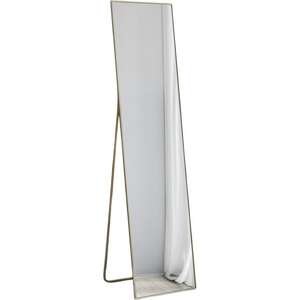 מראה עומדת 150X34 ס''מ בעלת מסגרת מתכת בגוון זהב - Star Shop