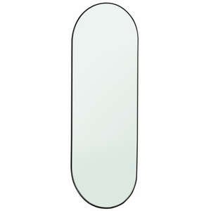 מראת תלייה אובלית 120X40 ס''מ בעלת מסגרת מתכת דקה בגוון שחור - Star Shop