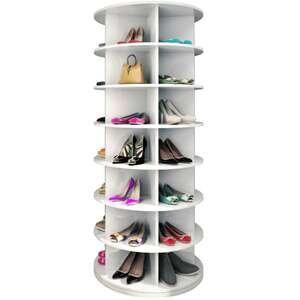 ארון נעליים מסתובב דגם Ela מבית Star Shop - צבע לבן