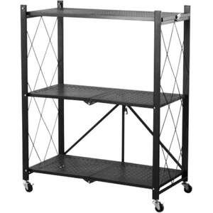 ארגונית 3 מדפים מתקפלת Bpatent - צבע שחור