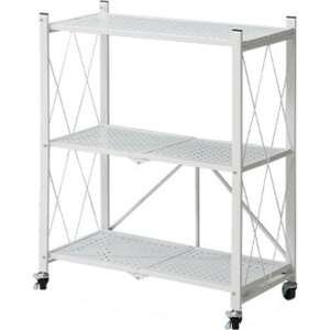 ארגונית 3 מדפים מתקפלת Bpatent - צבע לבן