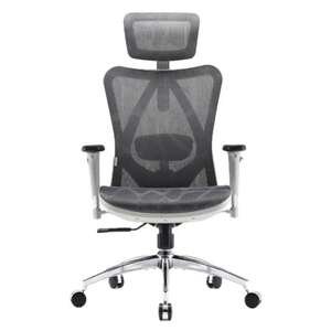 כסא ארגונומי מתכוונן דגם M57 מבית Sihoo - צבע אפור בהיר