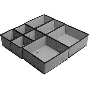 סט אחסון פריטים קטנים הכולל 8 ארגוניות מבית Bpatent - אפור