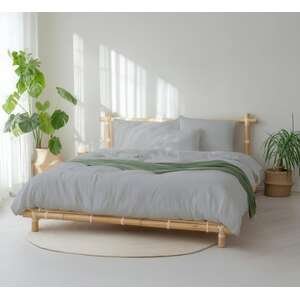 סט מצעים למיטה זוגית 160X200 ס''מ קולקציית במבוק Arige Gad - צבע אפור בהיר