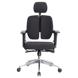 כסא מחשב ארגונומי ואורתופדי מתכוונן דגם Freeback B2 מבית Fizzio - צבע שחור