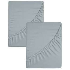 זוג סדינים ג'רסי 100% כותנה 70x130 ס''מ מבית Homestyle - כחול אקווה