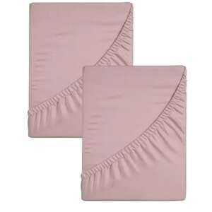 זוג סדינים ג'רסי 100% כותנה 70x130 ס''מ מבית Homestyle - ורוד