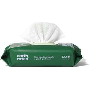 מגבונים לטיפוח הכלב בניחוח לבנדר מבית Earth Rated - סך הכל 100 יחידות