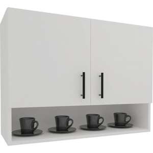 ארון שירות עליון למטבח 2 דלתות דגם Opera מבית Tudo Design - צבע לבן