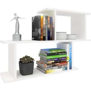 מדף מעוצב 2 מלבנים דגם Rimon מבית Tudo Design צבע לבן