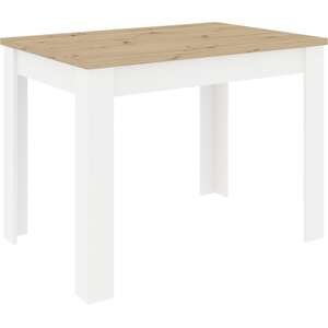 שולחן אוכל בעיצוב מודרני דגם Vina מבית Tudo Design - צבע לבן/אלון