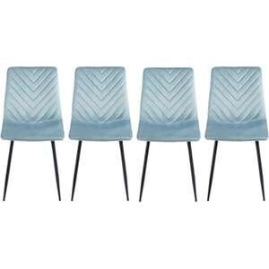 סט 4 כיסאות לפינת אוכל דגם Firenze מבית Brand Direct צבע כחול בהיר