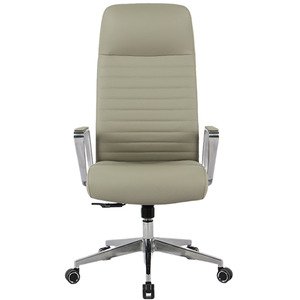 כסא מנהלים ארגונומי ואורתופדי מתכוונן דגם Consul מבית Fizzio - צבע אפור בהיר