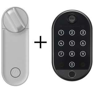 מנעול חכם לדלת Linus L2 + קודן טביעת אצבע KeyPad 2 מבית Yale - צבע כסוף