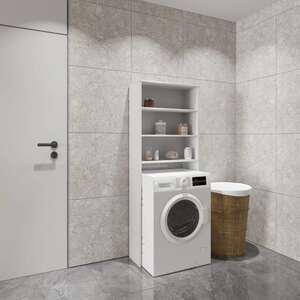 ארון שירות למכונת הכביסה דגם Electric מבית Tudo Design צבע לבן