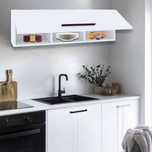 ארונית צפה עם דלת קלאפה לתלייה לאורך או לרוחב דגם Ronit מבית Tudo Design - צבע לבן