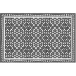 שטיח אמבטיה/מטבח דקורטיבי 60x90 ס''מ דגם Magic Mat מבית Fennoma - גאומטרי אפור