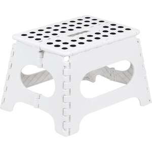 שרפרף מתקפל 27 ס''מ מבית HomeSet - צבע לבן