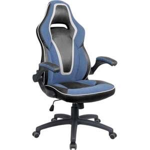 כיסא גיימינג דגם XP22 מבית Dr.Gav - צבע כחול / לבן
