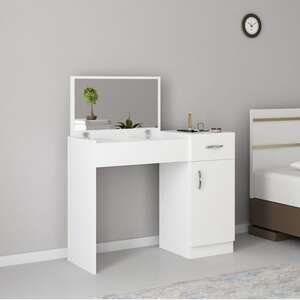 שידת איפור דגם Selina מבית Star Shop - צבע לבן