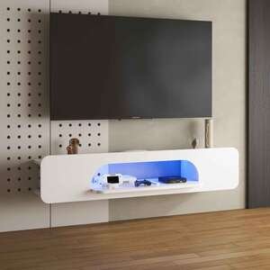 מזנון טלוויזיה צף ברוחב 146 ס''מ דגם Queens מבית StarShop - צבע לבן