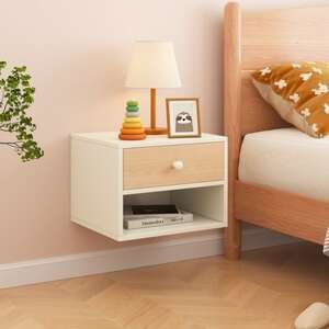 שידת לילה צפה תלויה לקיר דגם Vigan מבית StarShop - צבע אלון