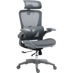 כיסא משרדי ארגונומי דגם AIR10 סדרת Air Flex מבית Dragon Smart Tech - צבע אפור